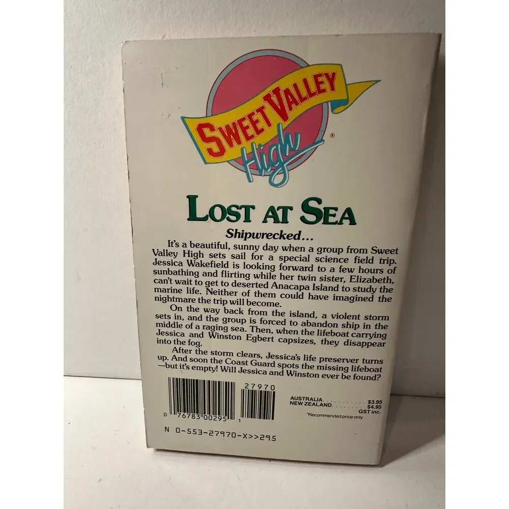 Sweet Valley High 1ST Edition First Print Book #56 Lost At Sea Vintage 1980's